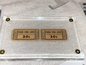 WOODSTOCK 1969 FOOD FOR LOVE CONCESSION TICKET COUPONS JIMI HENDRIX JANIS JOPLIN - Picture 1 of 13
