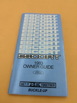 Ford Escort 1983 manual del propietario original de fábrica fabricante de equipos originales buen estado Foto 1 de 3