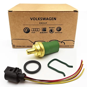 VW Kühlmittel Temperatur Sensor Mit Kabelstecker Original Für Golf Audi A3 Seat - Picture 1 of 9