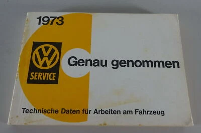 Manual Mantenimiento Tipo VW 1 , 2 , 3 , 4 , 48 + Industriemotoren Stand 1973 - Imagen 1 de 3