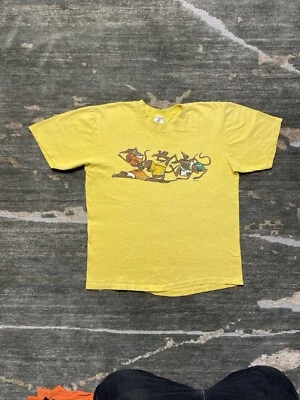 Camiseta De Colección Años 70 Amarilla 1973 Rat Race Rara Divertida Camisas Stedman Hi-cru Foto 1 de 4