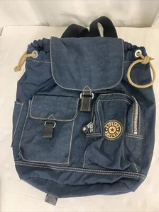 Kipling Womens Blue Nylon Lovebug Shoulder Strap Davina Keychain Mini Backpack - Picture 1 of 14