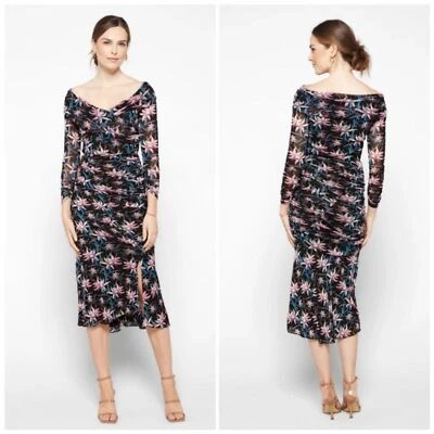 Nuevo con etiquetas Vestido Diane Von Furstenberg Talla MEDIANA Ganesa Floral Acanalado en Harlow Foto 1 de 4