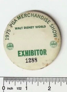 1975 PGA Golf Merchandise Show Walt Disney World Pin Back Button Rare 2 inches - Picture 1 of 2