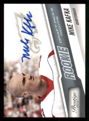 2010 Prestige Draft Picks Rights AUTO #271 Mike Kafka /599 - Image 1 of 2