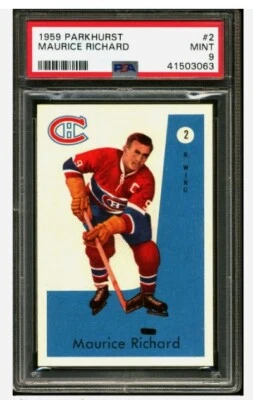 1959 Parkhurst Maurice Richard #2 PSA 9 MINT   1 Of 15   None Higher - Image 1 of 2