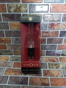 VinOair Cork Pops Clear Wine Aerator and Wine Pourer Drink Barware - Picture 1 of 3
