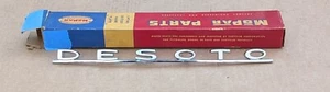 NOS MoPar 1958 DeSoto DECK LID TRUNK EMBLEM NAME PLATE - Picture 1 of 2