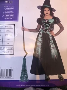 Spider Witch Girls Fancy Dress Costume Size 8-10 Years - Picture 1 of 5