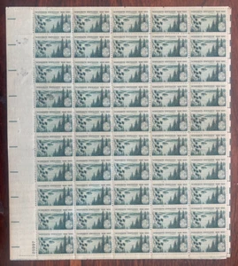 #1106, 3 cent, THE MINNESOTA STATEHOOD 1958, Foglio da 50, Mint NH-OG - Foto 1 di 1