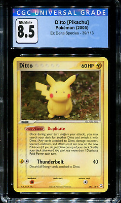 Ditto [Pikachu] - 39/113 - CGC 8.5 - EX Delta Species - Non-holo - Pokemon - 482