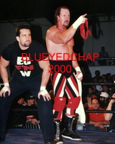 FOTO DE LUCHA LIBRE 8 X 10 TOMMY DREAMER & TERRY FUNK WRESTLER NWA WWF ECW Foto 1 de 1