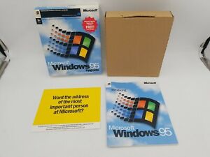 Microsoft Windows 95 Upgrade Vintage Big Box PC Operating System NO SOFTWARE