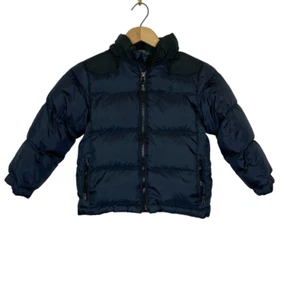 Boys' 5 Polo Ralph Lauren Navy Blue Down Puffer Hooded Jacket - Picture 1 of 4