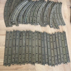 50 x Hornby Dublo 3 Rail curve/ straight Track sections Meccano vintage unteste - Picture 1 of 16