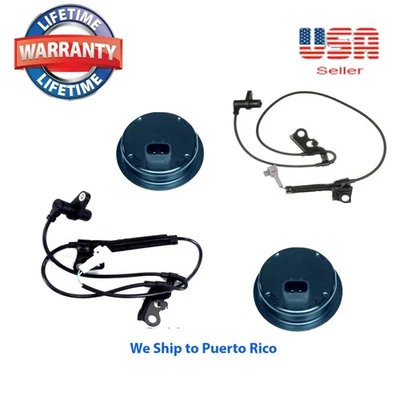 4 X Sensor de velocidad de rueda ABS delantero izquierdo derecho PARA Corolla Matric Vibe 2003-2008 Foto 1 de 4