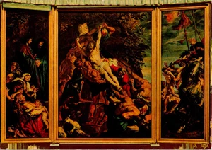 Postcard Antwerpen Rubens The Elevation of the Cross Cathedral of Our Lady 1974 - Picture 1 of 2