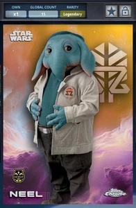 Star Wars Digital Card Trader Chrome 2025 Legendary Gold Neel 50cc Skeleton Crew - Imagen 1 de 2