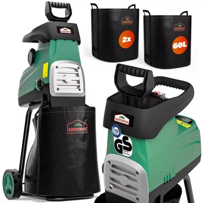 GARDEBRUK Leisehäcksler 3100W max Gartenhäcksler Walzenhäcksler Elektro Holz - Bild 1 von 4