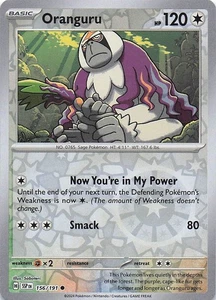 Oranguru Common Reverse Holo SV08: Surging Sparks 156/191 NM - Picture 1 of 2