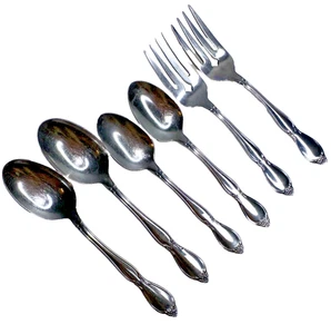 Oneida Chatelaine Stainless Flatware Replacement 6 Pc Spoon Fork Set - Picture 1 of 5
