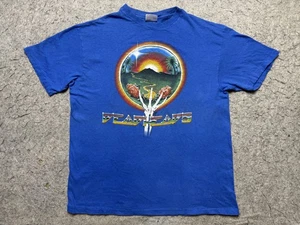Vintage Grateful Dead Deadheads Shirt Mens Large Blue Roses Single Stitch 80s - Picture 1 of 15