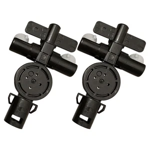 Black HeadLight Spray Washer Nozzle Jet Connector For Honda Lexus Nissan Toyota - Picture 1 of 8