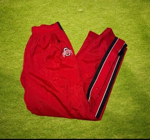 Vintage Ohio State Tear Away Trainingshose Gr. XL Champion OSU Logo Brutus gefüttert - Bild 1 von 11