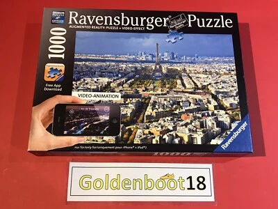 ROMPECABEZAS SOBRE LOS TEJADOS DE PARIS EIFFEL TOWER RAVENSBURGER 1000 100% COMPLETO Foto 1 de 4