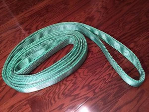 Endless Round Sling, Green Synthetic Rigging Crane Lifting Belt  ENR 2" X 25' - Picture 1 of 12