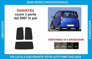 pellicole oscuranti vetri daihatsu cuore 3p dal 2007 in poi  - Imagen 1 de 1