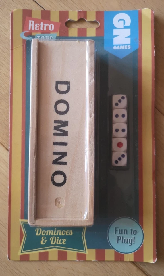 Dominoes & Dice GN Games Retro Vintage Classic Toys