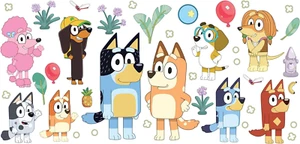 Calcomanías de pared Bluey Family and Friends pegar y pegar, RMK5457SCS - Imagen 1 de 12