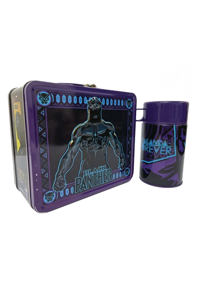 Tin Titans Black Panther Lunchbox & Drink Container - Image 1 of 1