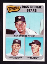 1965 TOPPS #553 DAN COOMBS/JACK McCLURE/GENE RATLIFF ASTROS ROOKIES