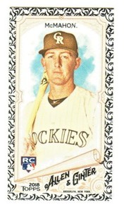 2018 Topps Allen & Ginter Mini BLACK BORDER #272 RYAN McMAHON RC Rookie Rockies