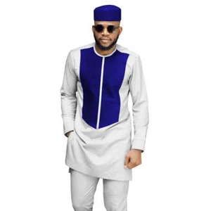 African Men Clothing 2-Piece Set Long Sleeve Senator Style Y31869 - Picture 1 of 12