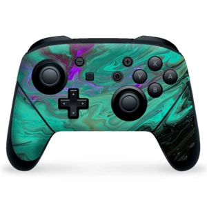 Nintendo Switch Pro Controller Skin Decal Vinyl Wrap - Paint Swirls Abstract - Picture 1 of 2