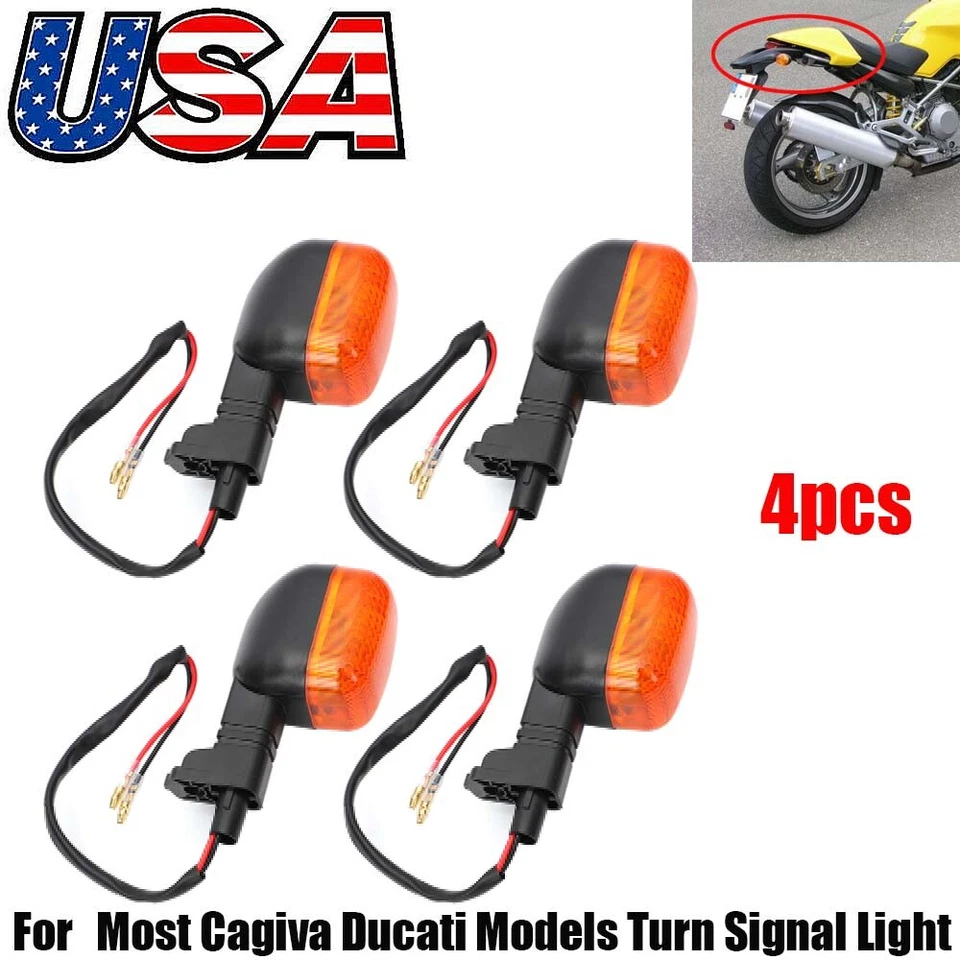 4 * Turn Signals Blinker Light Indicator For Aprilia Cagiva Ducati Monster - Image 1 of 4