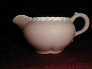 Harker Pottery USA Gadroon CHESTERTON Pink Cocoa Creamer - Picture 1 of 4