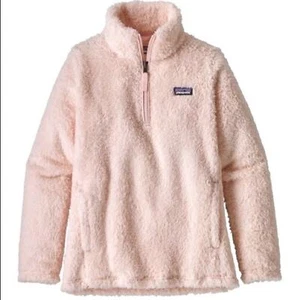 Patagonia peach Los Gatos sweater half zip pullover fuzzy jacket size medium - Picture 1 of 6