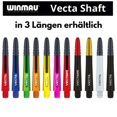 Winmau Vecta Shafts | Hybrid Dart Shafts | Aluminium Top | Versch. Farben/Größen