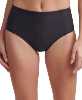 DKNY BLACK Seamed High-Waist Bikini Swim Bottoms DI1BS333 S , M, XXL NWT $58 - Image 1 of 3