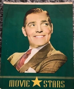 Clark Gable Actor School Wrapper Movie Star Metro-Goldwyn-Mayer Studios Vintage - Picture 1 of 4
