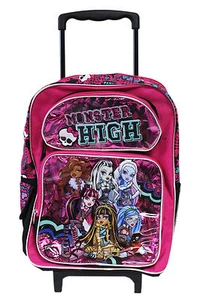 Monster High Large 16" Rolling Backpack for Kids - BRAND NEW - Licensed Product - Picture 1 of 1
