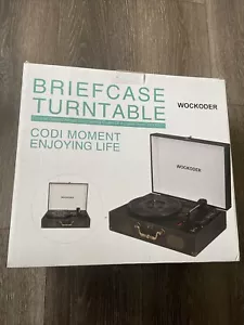 Wockoder Briefcase Turntable - NEW - Picture 1 of 4