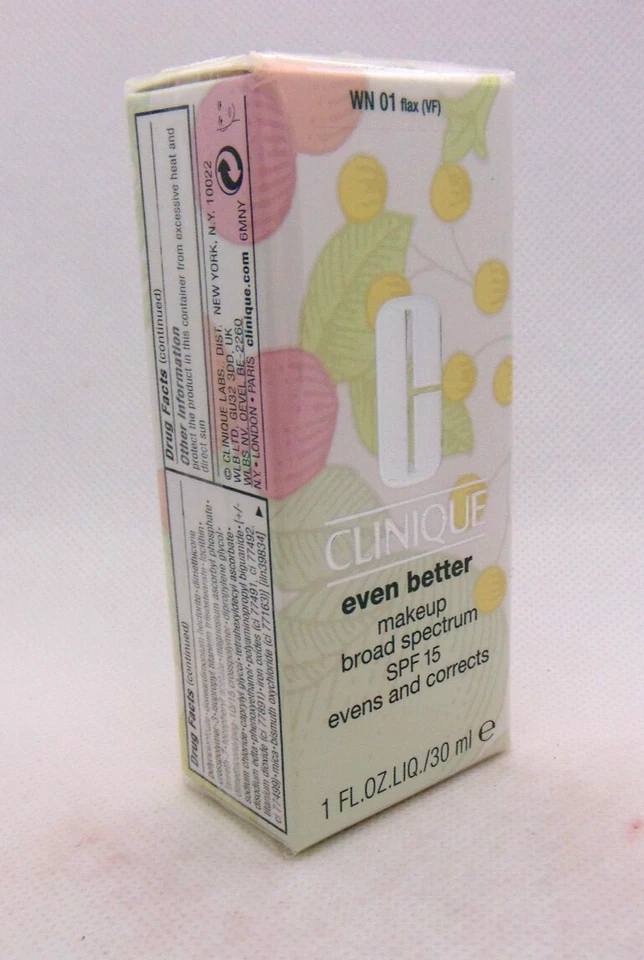 CLINIQUE EVEN BETTER  Makeup WN 01 Flax Spf 15 1oz/30ml NIB - Image 1 of 1