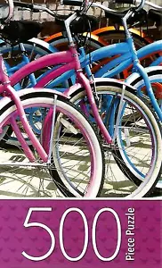 Puzzle 500pz Biciclette Parcheggio Bici 11"X14" NUOVO #TY61 - Foto 1 di 2
