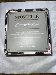 Spongelle All In One Beauty Treatment Body Buffer Eucalyptus Rain 3.0 oz New - Picture 1 of 3