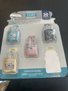 Yankee Candle Car Jar Ultimate Multipack, 4 Air Fresheners SHIPS OUT FAST! New - Picture 1 of 2